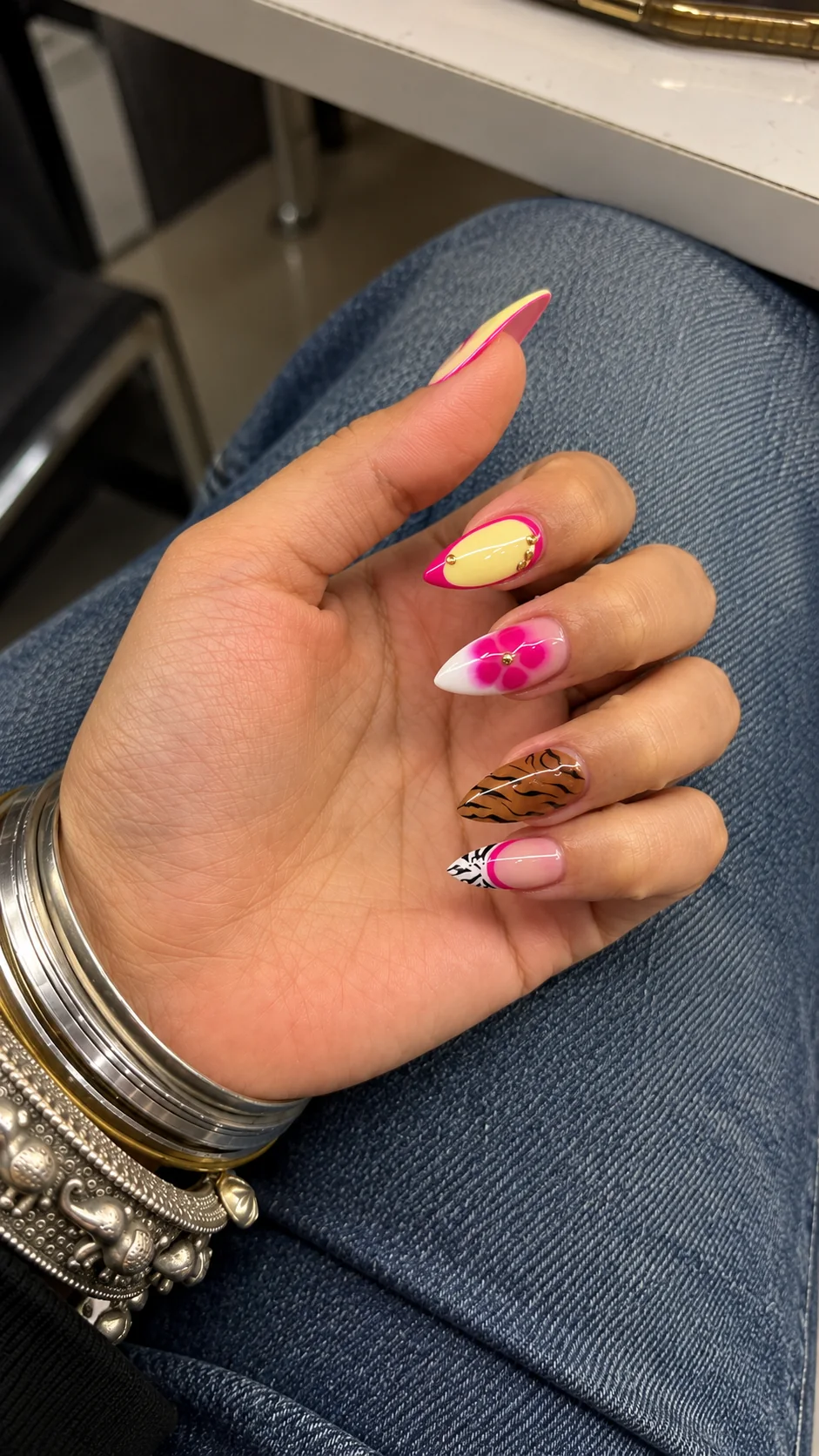 Dipping Extension (SNS) at Pink Petals nail salon